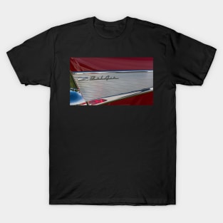 1957 Chevy Belair Detail in Red Duvet Cover T-Shirt